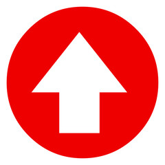 Directional Arrow Sign on Transparent Background