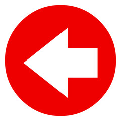 Directional Arrow Sign on Transparent Background