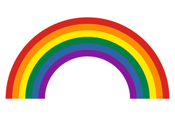 Rainbow pride flag symbol isolated