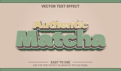 3d matcha editable text effect