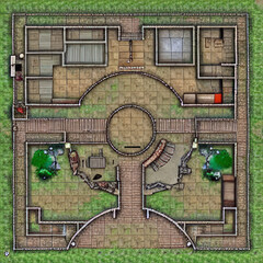 AI Artwork - Encounter Maps for TTRPG, Tabletop Role Playing Games
