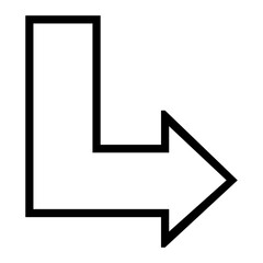 Directional Arrow Sign on Transparent Background