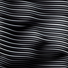 Seamless Abstract Noir Clean Wavy Lines Pattern