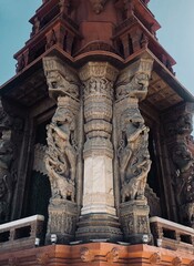 Obraz premium The Baron Palace is an ancient Egyptian palace with ancient Indian patterns