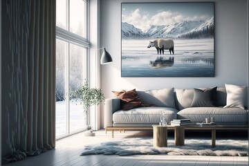 Beautiful contemporary living room home interior