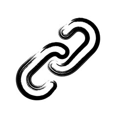 brush stroke hand drawn PNG image with transparent background business icon chain links connection share