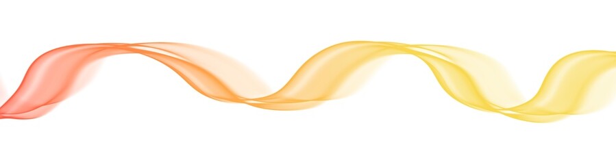 Smooth curve wave line gradient orange yellow