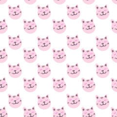 seamless pattern with cats
