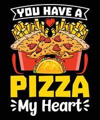 Pizza lover vector typography t shirt design