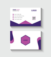 Simple and modern colorful business card design template