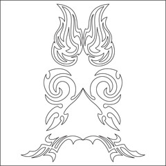 Tribal Tattoo Design Elements Set