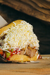 chicken and sandwich