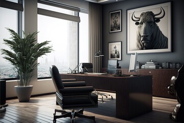 Luxury office interior house