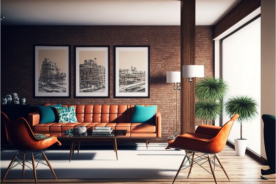 Mid Century Modern Living Room