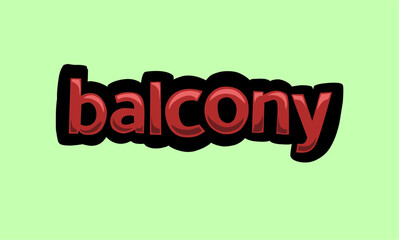 Green screen animation video written balcony