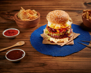 vegetarian beet, chickpea and soybean burgers