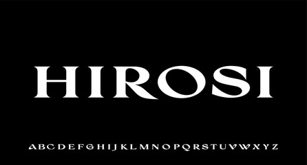 HIROSI. the luxury and elegant font glamour style 