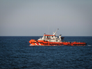 tugboat in the sea