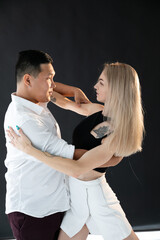 pair dance latin training loving dancers training in bachata kizomba dance hall