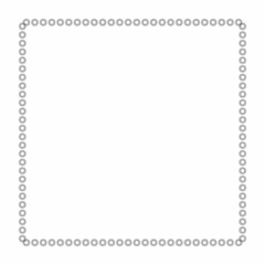 Simple and floral frame and square border