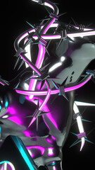 Abstrack Background 3D Rendered