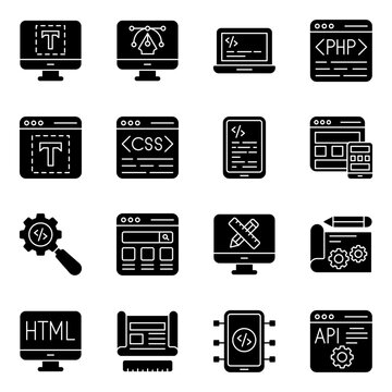 Pack of Web Interface Solid Icons

