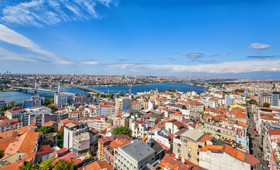 Naklejka na ściany i meble View of Istanbul from Galata Tower