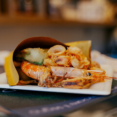 Frittura di pesce misto cono di fritto