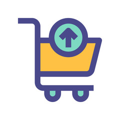 shopping cart icon for your website, mobile, presentation, and logo design.