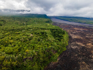 Fototapeta premium Saint-Philippe, Reunion Island - Le grand brule (old lava flow)