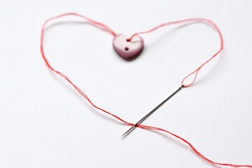 Beautiful heart - symbol of love. Concept for Valentine's Day. February 14 is the day of all lovers.