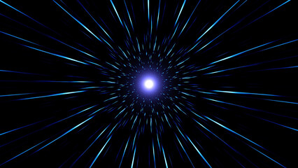 Fototapeta premium Blue Light Streak Particles overlay
