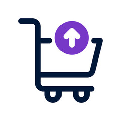 shopping cart icon for your website, mobile, presentation, and logo design.