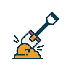 shovel icon for your website, mobile, presentation, and logo design.