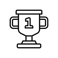 trophy icon for your website, mobile, presentation, and logo design.