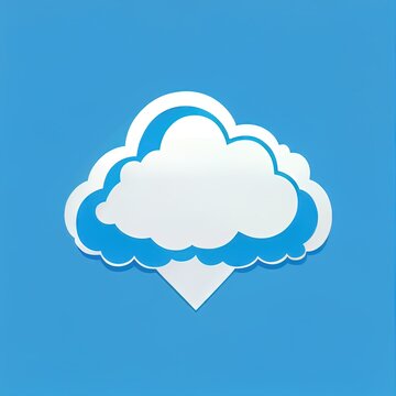 cloud Logo design created by generative AI