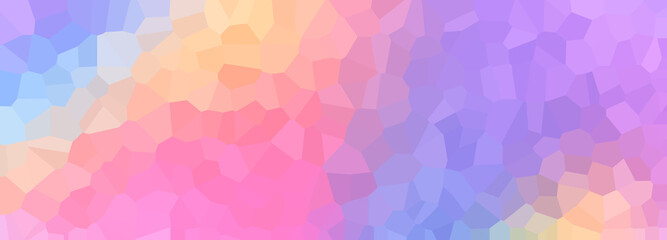 Fototapeta premium Abstract facet geometrical crystal rainbow gradient digital web horizontal banner design template blank with place for text . 