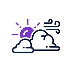 sunny icon for your website, mobile, presentation, and logo design.