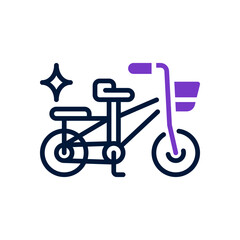 Fototapeta na wymiar bicycle icon for your website, mobile, presentation, and logo design.