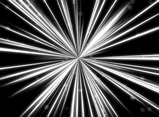 Black and white space blast background