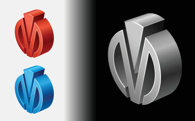 Concept of a Modern 3D isometric logo template,  Marketing and finance vector isometric concept, Vector illustration