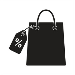 goody bag - gift - shopping - discount - icon vector design template