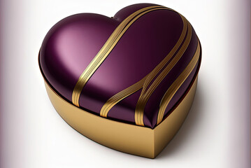 A gift in the form of a heart. A heart-shaped box. A gift to a loved one.