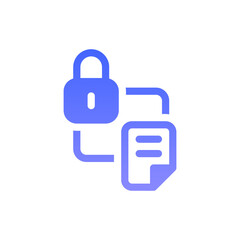phishing flat gradient icon