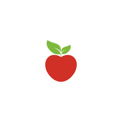 apple sketch logo, red apple vector