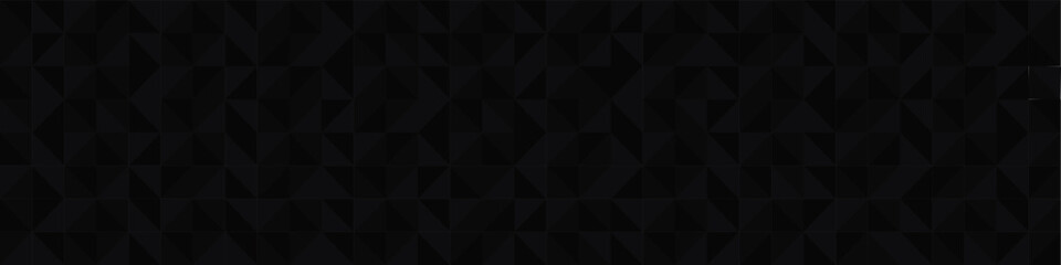 Obraz premium Dark black background from triangles pattern. Modern dark abstract vector texture.