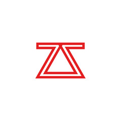 Triangle view, icon for chemistry and magicians, catchy, red bottle symbol