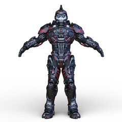 骸骨面のロボット