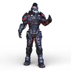 骸骨面のロボット