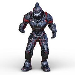 骸骨面のロボット